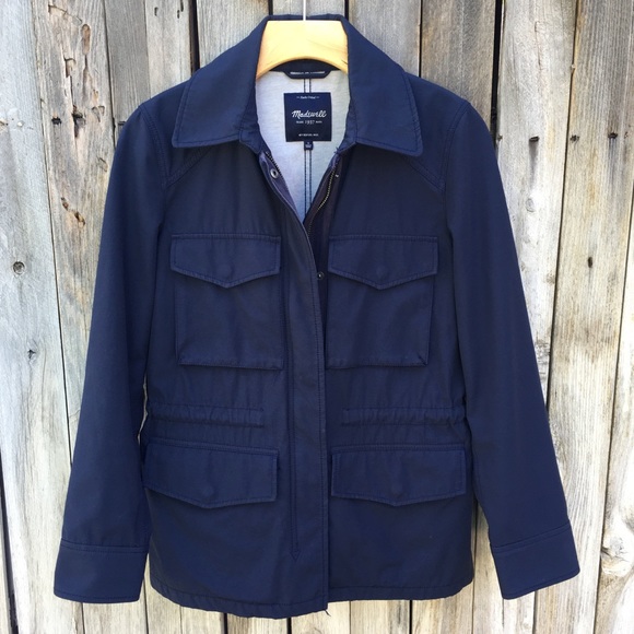 Madewell Jackets & Blazers - Madewell Fieldwalk Utility Jacket Navy Blue S